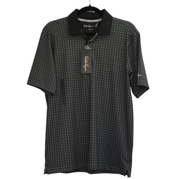 Walter Hagen Other - NWT Walter Hagen Mens Novelty Golf Tee Print Polo Shirt 11 Dark Gray Size S